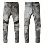 amiri jeans prix bas skinny fit ar6400 gris